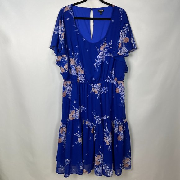 TORRID MINI CHIFFON RUFFLE HEM SKATER DRESS - Picture 4 of 10